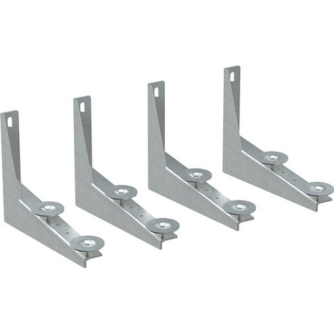 Kit d'équerres de montage Geberit pour espace sanitaire ludique, pour quatre robinetteries de lavabo (4 pc.)