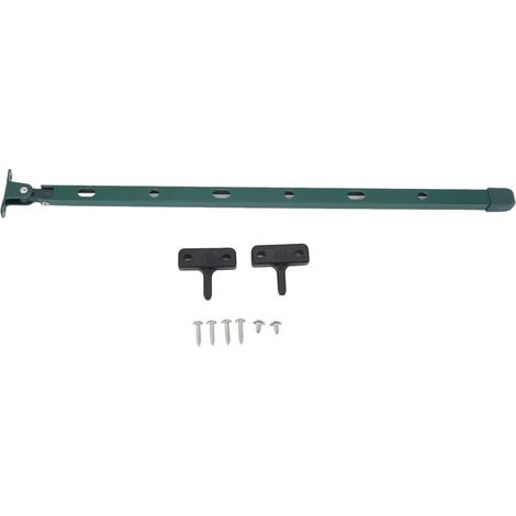 Kit de barre d'ouverture manuelle robuste en aluminium pour fenêtre de serre, avec 6 vis, 39 cm (15,35 po), vert. (1/5)