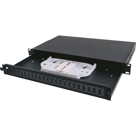 Panel 19" 1HE 24xSC dx, 1x Kassette SC-FL-01