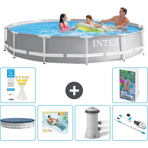 Prism Frame Pool Rund - 366x76 cm - 7-teilig S62
