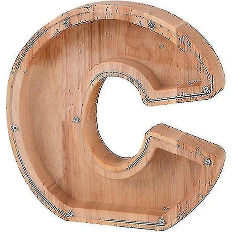 Holz-Spardose für Kinder mit Alphabetmotiv (1/5)