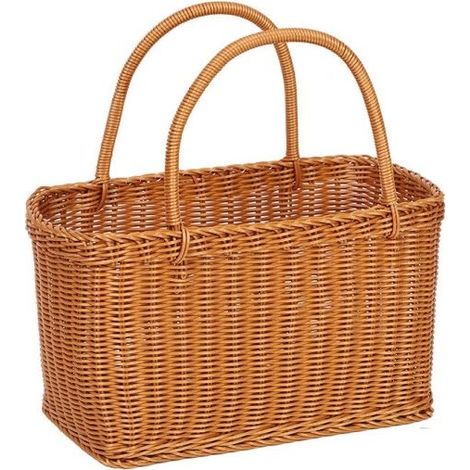 Paniers tressés en osier pour ranger les champignons, les fleurs, les légumes et les fruits – fabriqués à partir de lianes et de paille