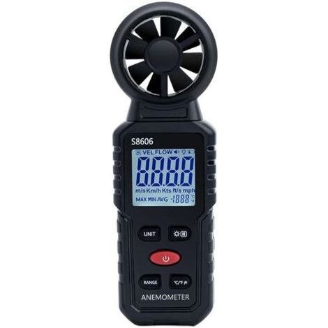 3 in 1 Portable Digital Anemometer, 0-45m/s Measuring for Wind Speed, Wind Power and Wind Temperature, Ideal for Navigation and Flight (1/5)
