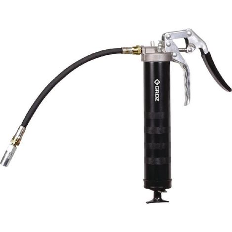 Pistolet extrudeur graisseur HD à une main – Tuyau 300mm – Capacité 400ml – Pression 345bar – Filetage M10 – Groz