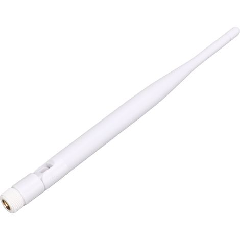 Antenne WiFi pliable SMA mâle à broche centrale dorée gain 6dBi JB-2.4G-017 blanc pour routeur domotique (1/5)
