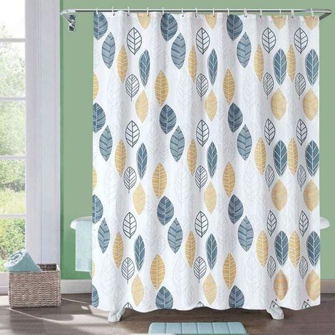KZQ 36 Stück Duschvorhangringe mit Gleitsystem, Silber, Anti-Rost, 70 x 40 mm (1/3)
