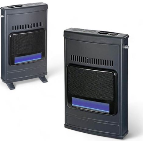 Stufa riscaldamento a gas metano doppia funzione da parete e da appoggio a terra 4100 watt ECO 45