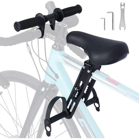 1 Kindersitz fürs Vorderrad, Armlehnen, Fußstützen, Stahl, 2-5 Jahre, Mountainbike (1/5)