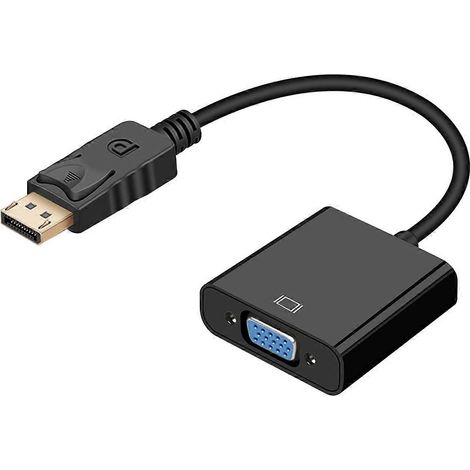 Câble adaptateur DisplayPort mâle vers VGA femelle 1080p en stock. (1/5)