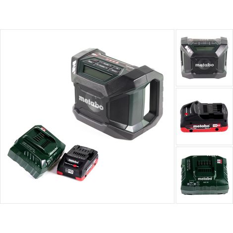Metabo R 12-18 DAB+ BT Akku Baustellenradio 12-18 V DAB+ + 1x LiHD Akku 4,0 Ah + Ladegerät (1/5)
