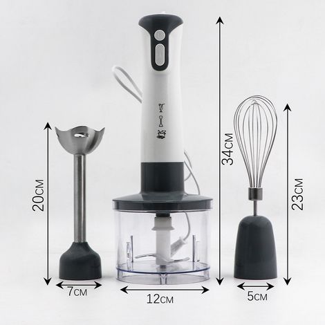 Mixeur électrique portable multifonctionnel pour la cuisine, norme européenne, préparation d'aliments pour bébés, robot culinaire et extracteur de jus R.293 (1/4)