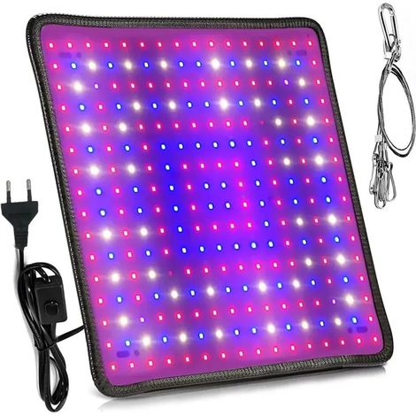 Vollspektrum-Gewächshaus-Pflanzenwachstumslampe mit 256 LED-Perlen, geeignet für Sämlinge, Blumen und Gewächshäuser. (1/5)