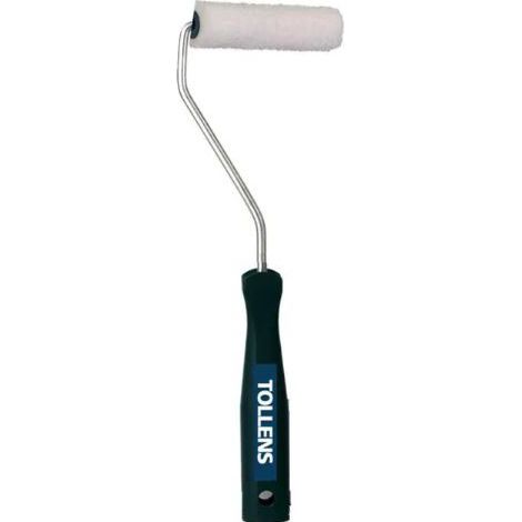 Tollens – Rouleau peinture microfibres 100mm – Monture tige 5mm – Pour murs et plafonds – Accès facile aux petits espaces