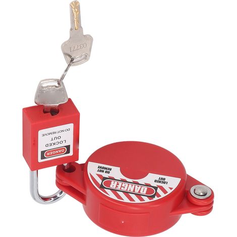 Verrou de vanne pliable avec cadenas de sécurité, ensemble de verrouillage pour robinet de tuyau, dispositif de verrouillage de vanne à plier. (1/5)