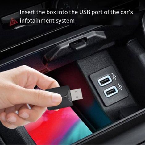 Mini Adaptateur CarPlay Sans Fil Filaire Vers Sans Fil, Tendance et Portable, Plug And Play, Vitesse de Transmission WiFi 4 (1/5)