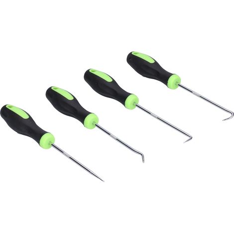 Ensemble de 4 tournevis portatifs en acier avec crochet et pic, outils de démontage précis pour joints d'huile et autres joints. (1/5)