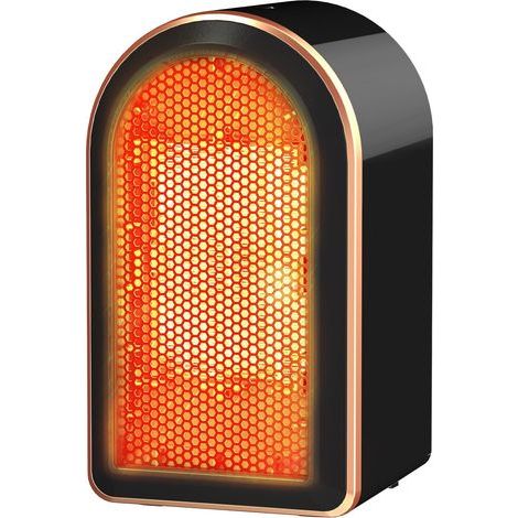 Ventilateur chauffant économiseur d'énergie chauffage silencieux électrique avec protection contre la surchauffe et l'inclinaison petit radiateur électrique en céramique PTC pour Bureau, salon, chambr (1/5)