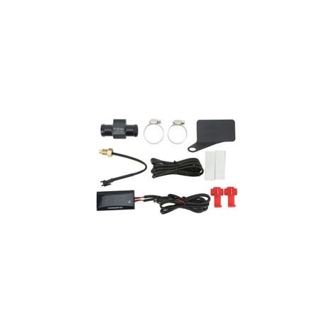 Jauge de température d'eau super mince universelle pour moto DC12V LCD avec remplacement d'adaptateur de capteur de 18 mm pour rétro-éclairé rouge Suzuki
