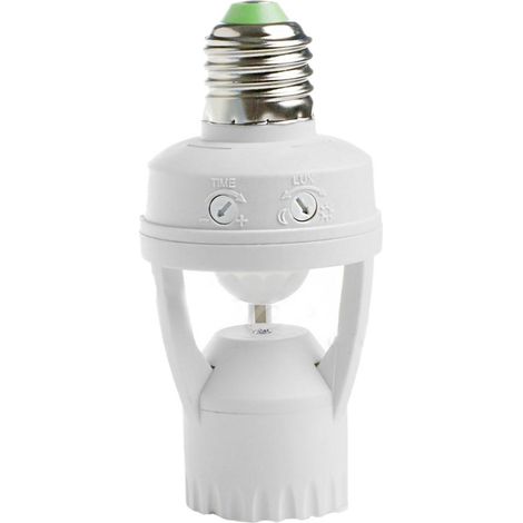 Support D&39ampoule LED E27, Interrupteur, Capteur De Mouvement Infrarouge PIR, AC110V 220V (1/5)