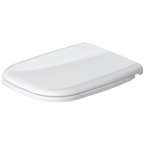 Sedile wc con coperchio bianco lucido con chiusura normale - Duravit D-Code