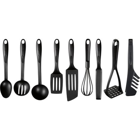 Tefal K001S925 Set 9 Accessori BIENVENUE Spatola Nera, Plastica, Pezzi (1/3)