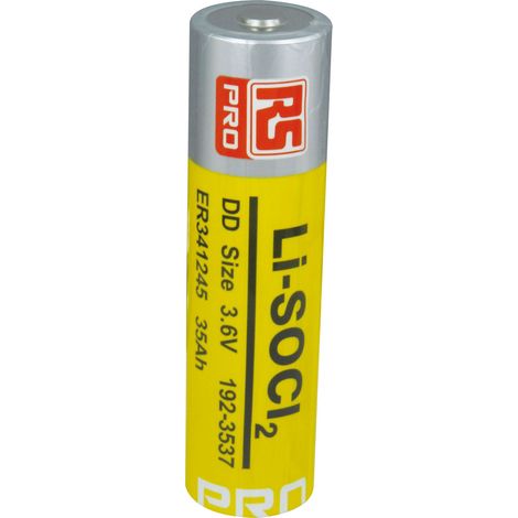 Pile DD 3.6V Lithium Thionyle Chloride RS PRO ( Prix pour 1 ) (1/2)