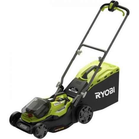 Tondeuse a Gazon RYOBI - poussée 18V ONE+ - Brushless - Ø coupe 37 cm - ramassage et mulching + batterie 5,0 Ah & chargeur - RY18LMX37 (1/5)