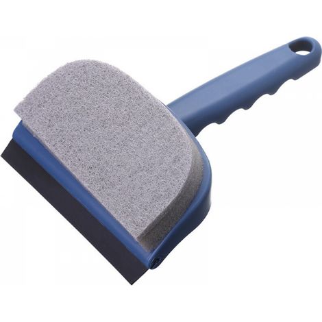 Éponge bleue, 11,519 cm, tête de brosse double face, pour nettoyer les miroirs et les fenêtres en verre, raclette. (1/5)