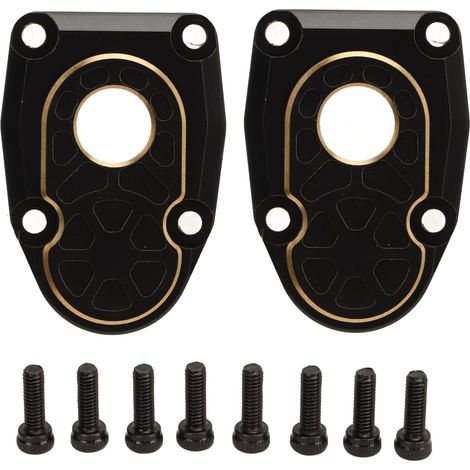 2 PCS Capuchon de Direction Noir en Laiton pour Axial Capra SCX10 III AR45P 1/10, Stabilité Renforcée pour Porte-Fusée (1/5)