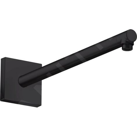 Bras de douche HG AXOR 390mm, DN 15, carré mat noir (1/2)