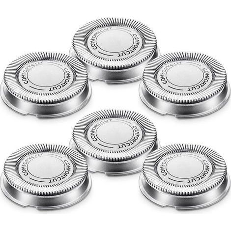 6 Pièces Tête de Rechange SH30 Têtes de Rechange pour Rasoir Compatible avec Rasoir Électrique Philips Séries 1000,2000,3000 (1/5)