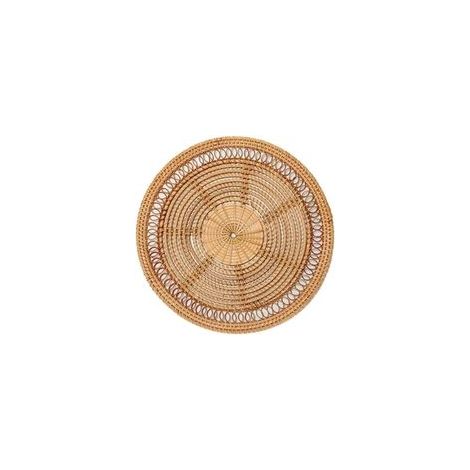 Tenture murale en rotin tissé naturel – Décoration murale artisanale – 30cm de diamètre – Écologique et facile à nettoyer (1/3)