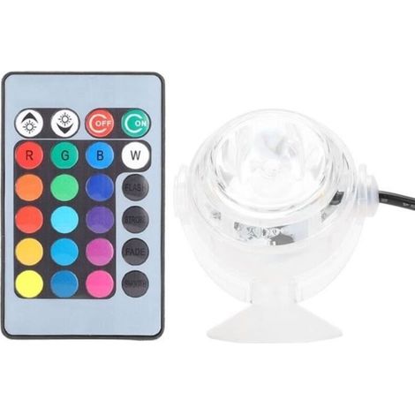 Luz para acuario, proyector nocturno con degradado de color, accesorio LED de plástico impermeable para acuario