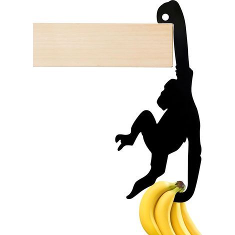Support pour Bananes, Crochet Porte Fruits, Support de Banane, Singe Stand de la Banane, Panier de Bananes, Multifonction, Durable, en Métal, pour Comptoir de Cuisine (1/5)