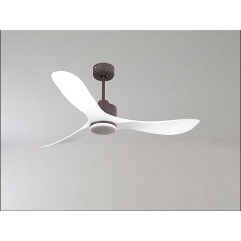 Ouray  de Klassfan - Ventilateur de plafond et destratificateur moteur DC Blanc pales  bois sombre 10 à 20 m² OurayDC4P7Dw106 (1/5)