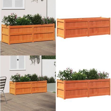 Pflanzkübel Wachsbraun 150x50x50 cm Massivholz Kiefer - Holz Planter - Holzkübel - Pflanzentopf - Gartenbekleidung - Kiefernholzkübel - Home & Living (1/5)