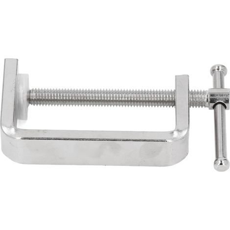 Serre-joint en C acier A3 robuste fixation rapide antiglisse pour menuiserie soudure réparation auto, ouverture 60mm profondeur 42mm, 1 pièce (1/5)