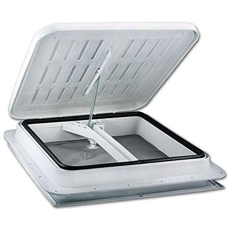 Imline – Lanterneau Thermo Form TF40 gris clair avec moustiquaire – Capacité de ventilation 150 cm² – Dimensions de découpe 390 x 390 mm