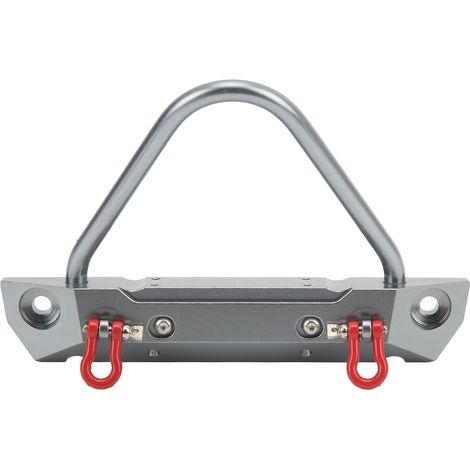 Frontstoßstange aus Aluminiumlegierung mit Leuchte für AXIAL SCX10 90046 90047 1/10 RC Crawler, Titanfarbe (1/5)