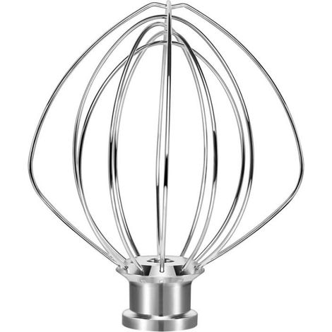 Batteur à œufs inox KitchenAid N249 pour robot K45, accessoire 4,5QT, fouet professionnel en acier inoxydable, pièce détachée mixeur pâtisserie (1/5)