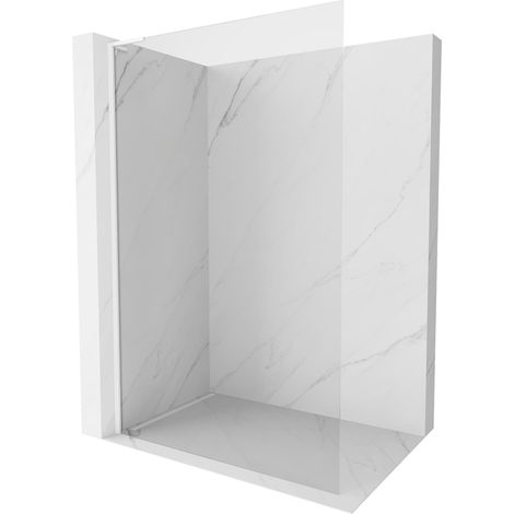 Mexen Kioto-X L Paroi de douche walk-in 80 x 200 cm, transparente 10 mm, blanc - 800-080-107-20-00-X (1/5)