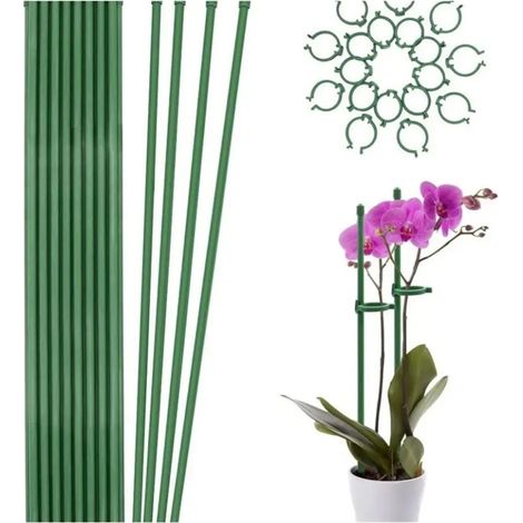 20 tuteurs pour plantes btonnets verts pour plantes H (1/5)