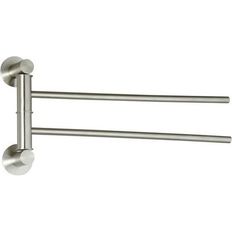 Porte serviettes mural double Inox SIWA Brossé MSV (1/2)