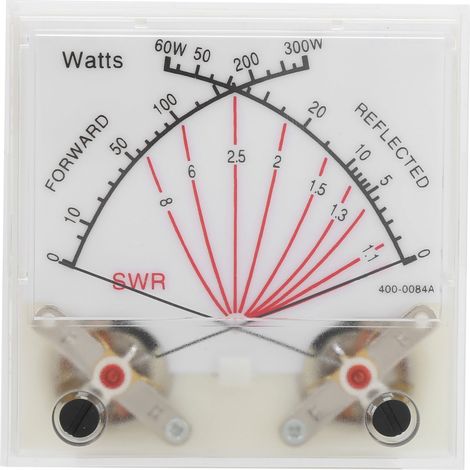 Émetteur de puissance SWR/wattmètre à double aiguille 60/300 W avec rétroéclairage (1/5)