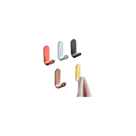 5-teiliges Wandhaken-Set, Küchenhandtuchhaken, selbstklebende Wandhaken, starke Klebehaken aus farbiger Aluminiumlegierung, für Küche und Bad (5 Farben) - Crezuo