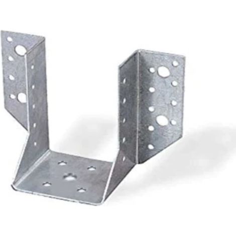 SUPPORTO PER MONTANTI 75x100x100x140MM -IN ACCIAIO ZINCATO