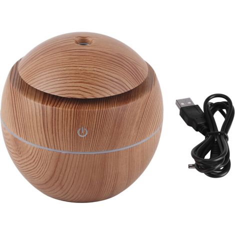 USB Essential LED Touch Aroma Humidificateur ultrasonique Diffuseur d'huile Purificateur d'air Jaune (1/5)