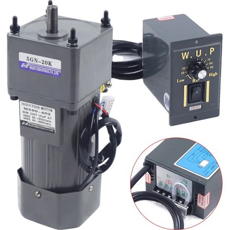 Moteur à courant alternatif, 220V, vitesse de 0-67 RPM (1/5)