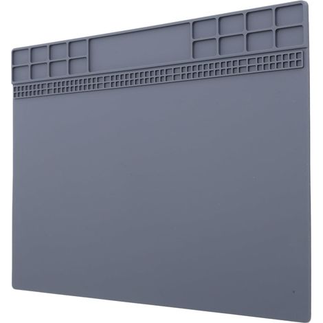 Outils de Montre Accessoires Mat Horology Tool Rubber la Surface de Travail sans Glissement avec Rainures pour Organiser les Vis Outils 35x25 Cm de Réparation de Montre gris (1/5)