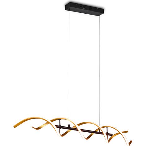 Lampada a Sospensione da Interno a LED in Alluminio Oro (1/5)
